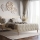 Upholstered bed (mattress not included) FLORA 180x200 cm beige