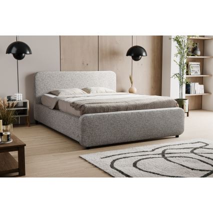 Upholstered bed (mattress not included) LAJLA 180x200 cm beige