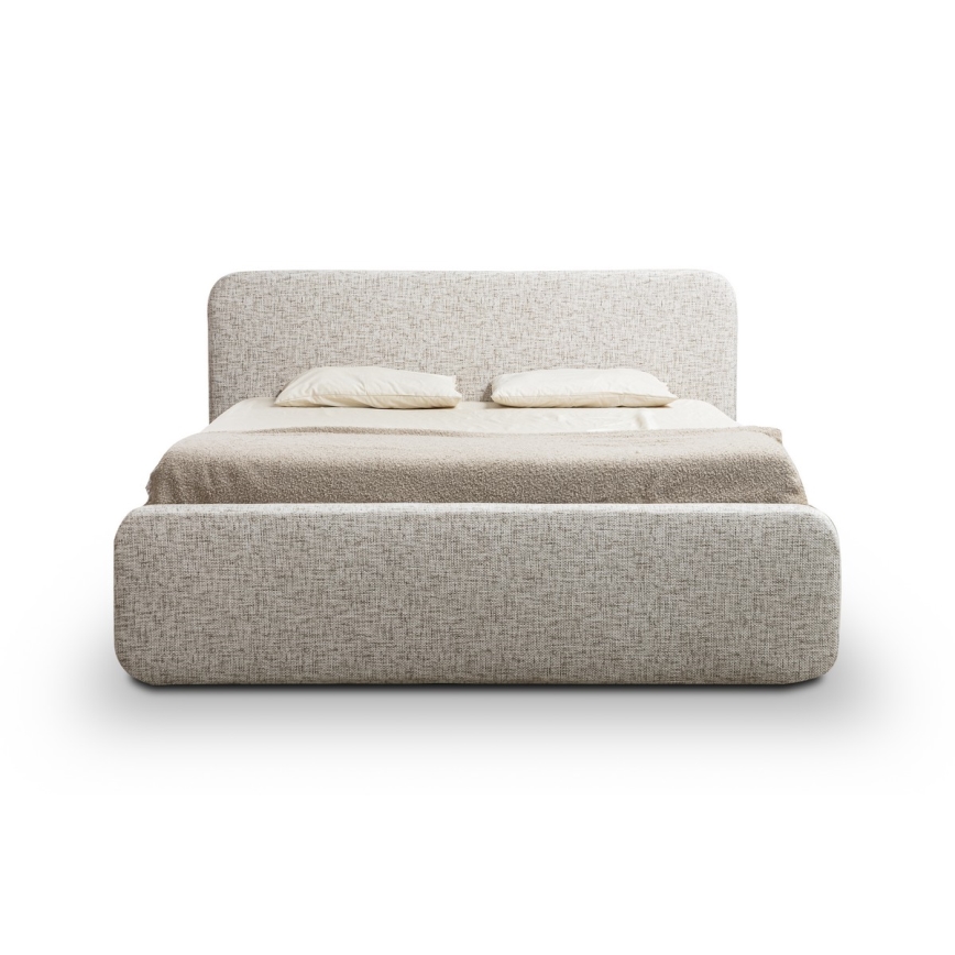 Upholstered bed (mattress not included) LAJLA 180x200 cm beige