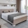 Upholstered bed (mattress not included) WINDSOR 180x200 cm beige