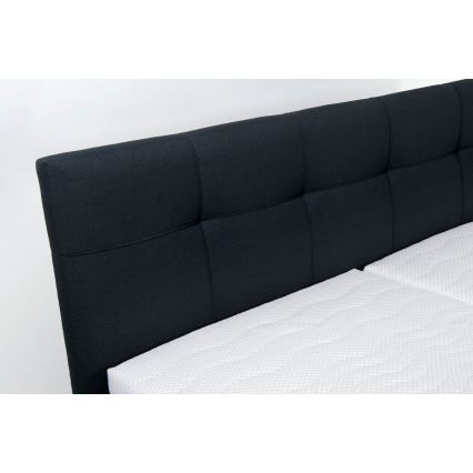 Upholstered bed with mattress and storage space MARIA 180x200 cm anthracite