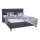 Upholstered bed with mattress and storage space MARIA 180x200 cm grey
