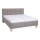 Upholstered bed with mattress and storage space MARIA 180x200 cm taupe