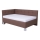 Upholstered bed with mattress and storage space MARIA PETITE 120x200 cm brown