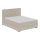 Upholstered bed with mattresses and storage space GINA 140x200 cm beige