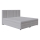 Upholstered bed with spring mattress and storage space ISABEL 180x200 light grey
