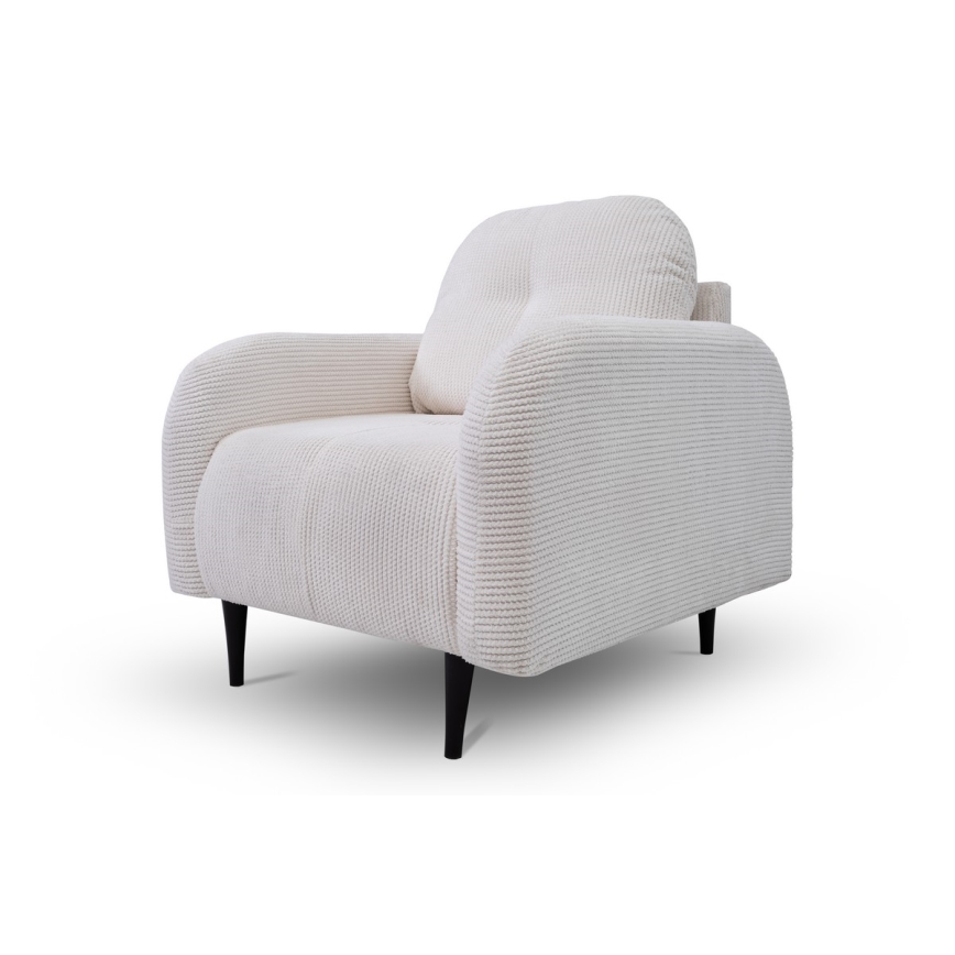 Upholstered chair CLOUDY creamy