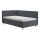Upholstered day bed with a storage space and mattress EMILE 110x200 cm grey