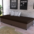 Upholstered day bed with a storage space CORY 80x200 brown