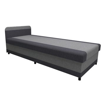 Upholstered day bed with a storage space TALI 80x202 grey/anthracite
