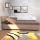 Upholstered daybed with adjustable reclining function and storage, DALLAS 108 x 205 cm, brown/dark brown