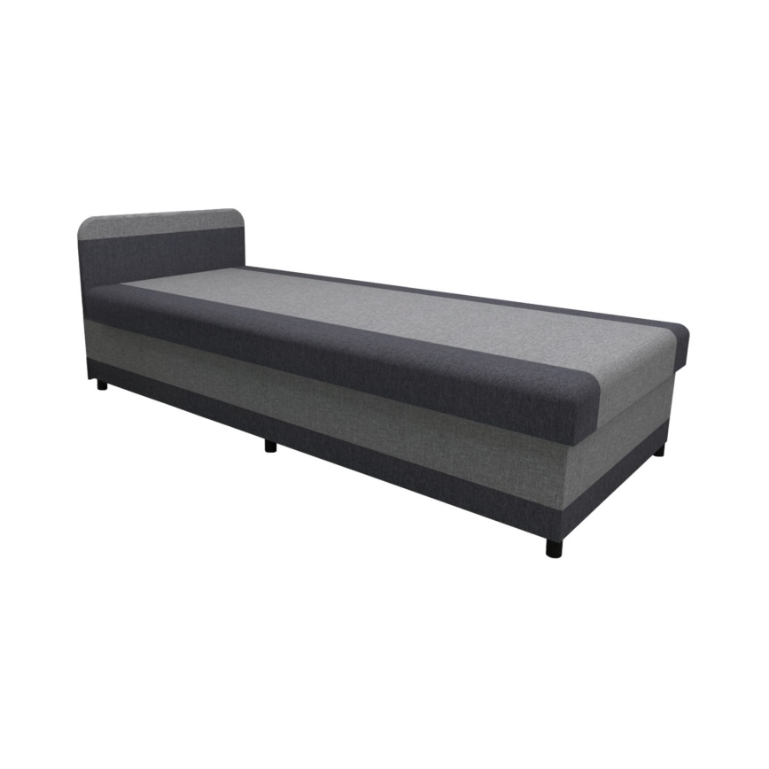 Upholstered daybed with storage TALI 80x202 grey/anthracite
