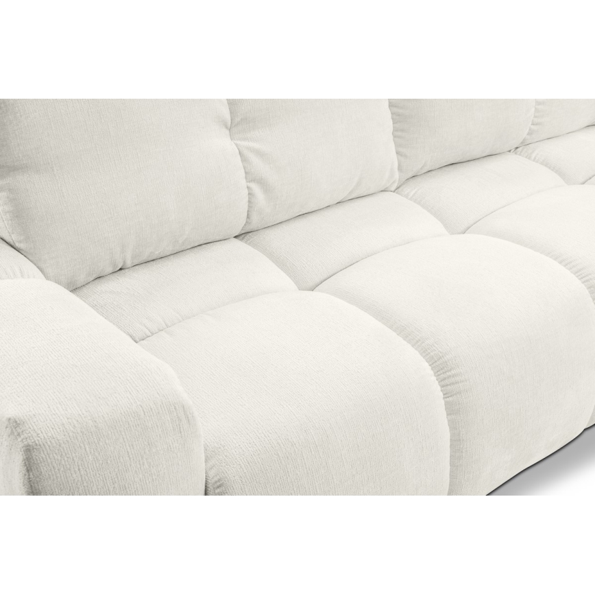 Upholstered folding three-seater sofa with a storage space ALMADA beige