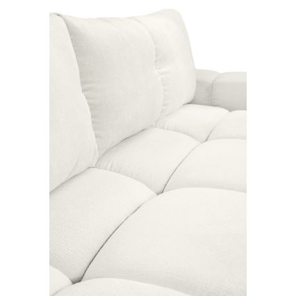 Upholstered folding three-seater sofa with a storage space ALMADA beige