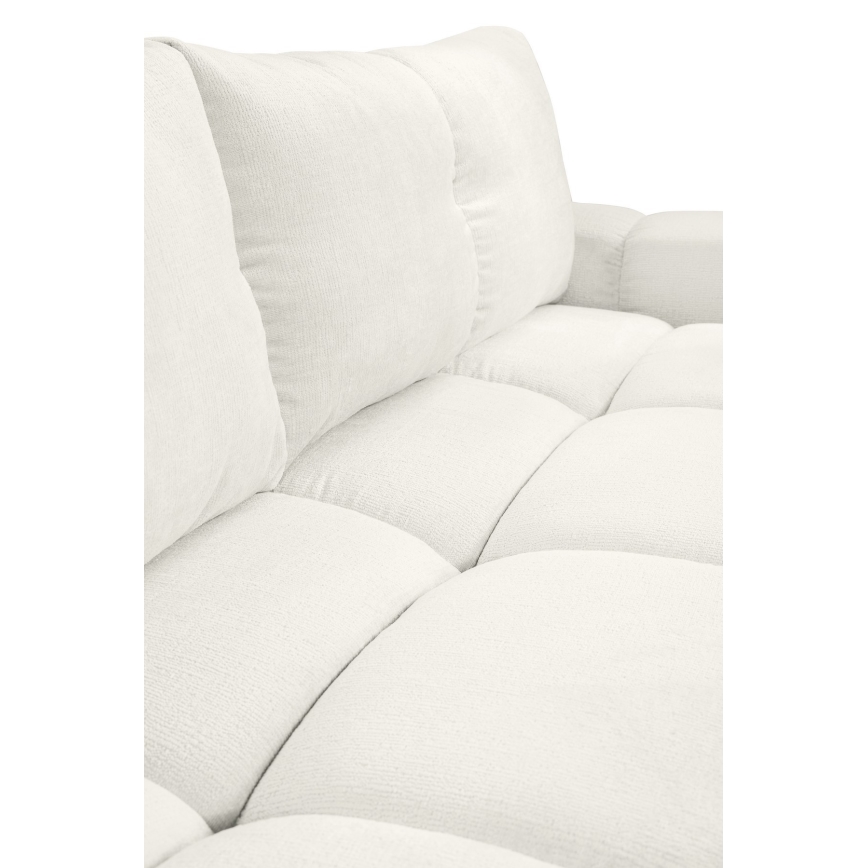 Upholstered folding three-seater sofa with a storage space ALMADA beige