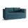 Upholstered folding two-seater sofa with armrests LAYLA blue
