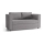 Upholstered folding two-seater sofa with armrests LAYLA grey