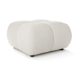Upholstered Ottoman ALMADA 72x72 cm Beige