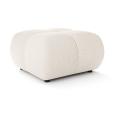 Upholstered stool ALMADA 72x72 cm beige