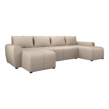 Upholstered universal folding U-shaped suite lounge NEWPORT beige