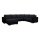 Upholstered universal folding U-shaped suite lounge YORK black/anthracite