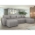 Upholstered Universal U-Shaped Pull-Out Sofa NEWPORT, Grey