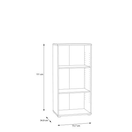 URAN Bookcase, Artisan Oak