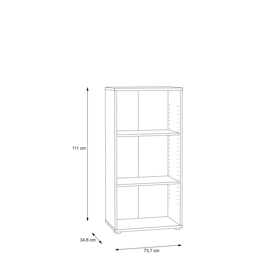 URAN Bookcase, Artisan Oak