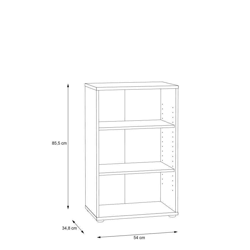 URAN Bookcase, Artisan Oak