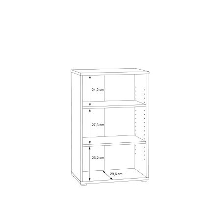 URAN Bookcase, Artisan Oak