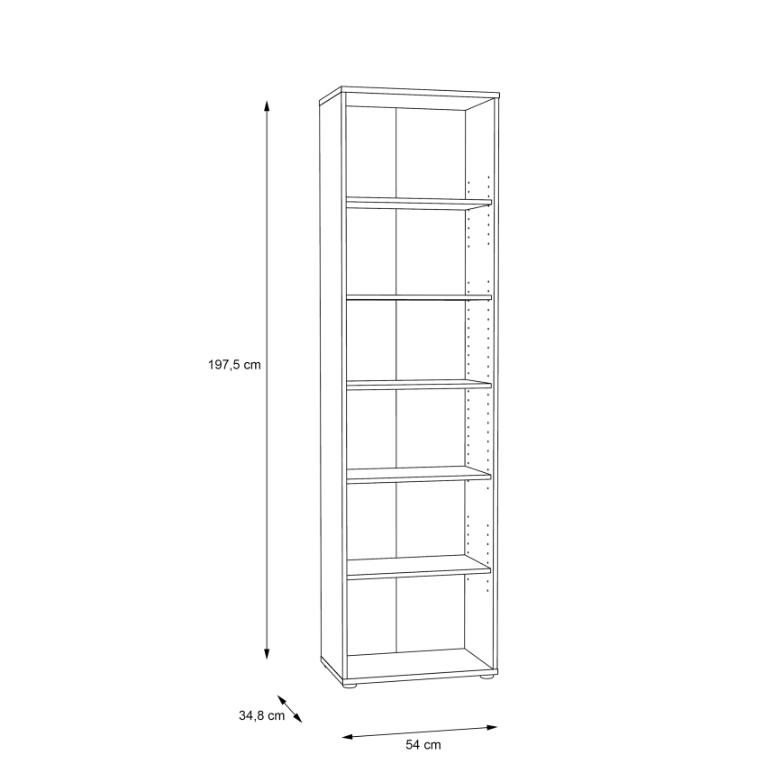 URAN Bookcase in Artisan Oak