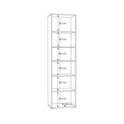 URAN Bookcase in Artisan Oak