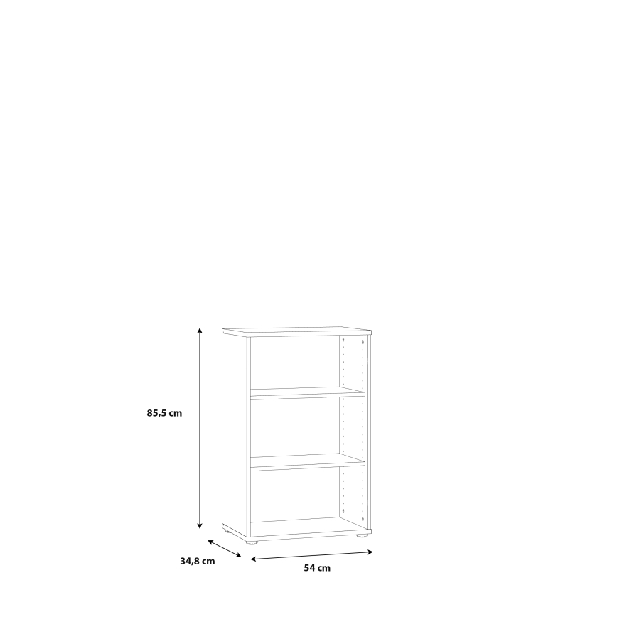 URAN White Bookcase
