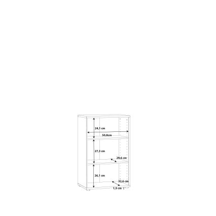URAN White Bookcase