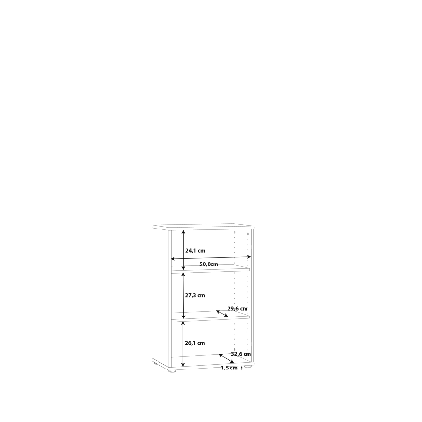 URAN White Bookcase