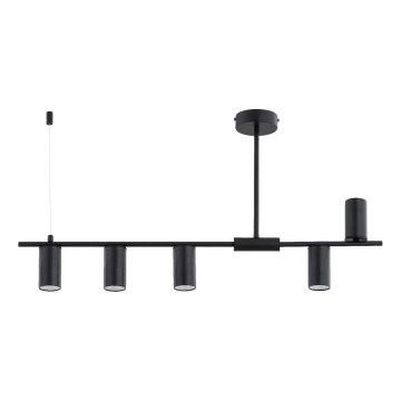 URANOS Rod-Mounted Chandelier 5xGU10/10W/230V Black