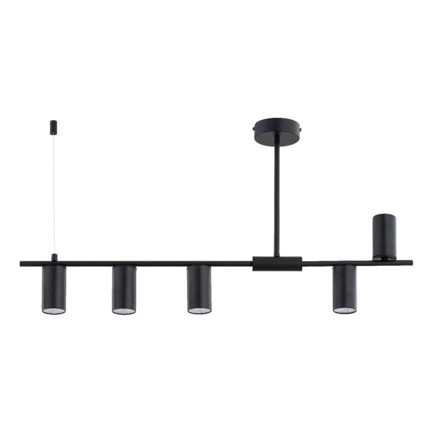 URANOS Rod-Mounted Chandelier 5xGU10/10W/230V Black