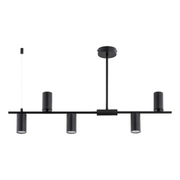 URANOS rod-mounted chandelier 5xGU10/10W/230V black