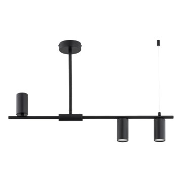 URANOS Rod Pendant Light 3xGU10/10W/230V Black