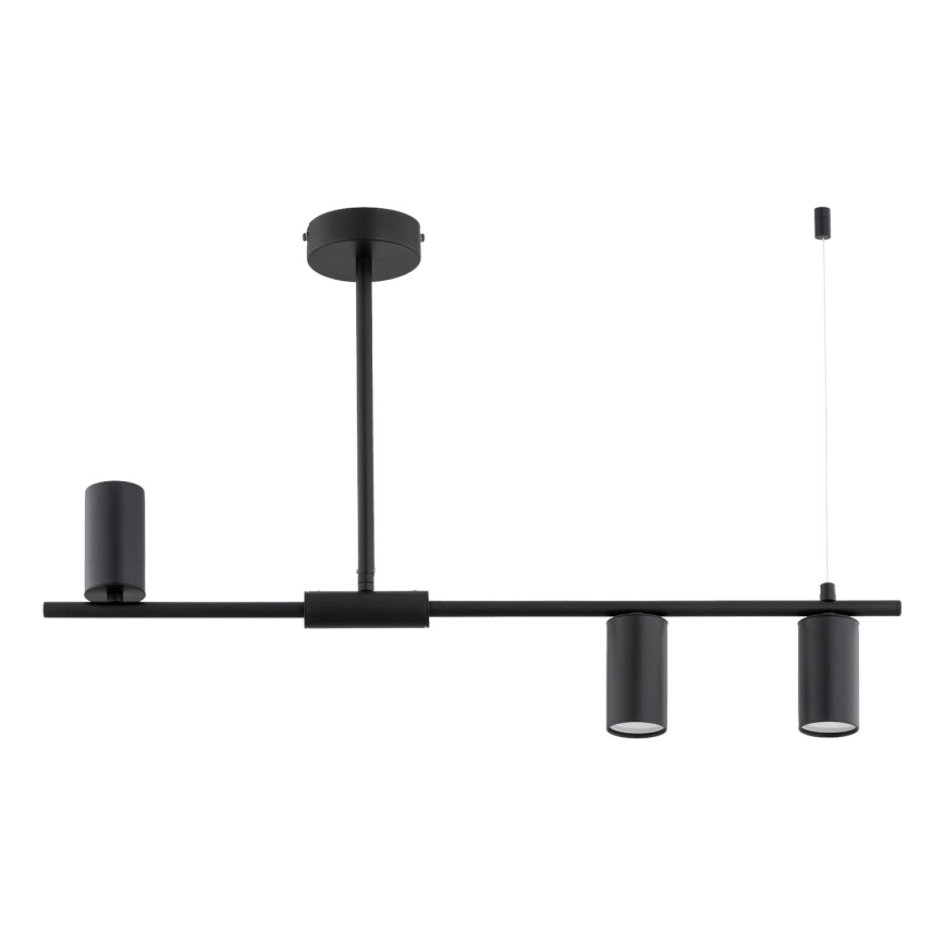 URANOS Rod Pendant Light 3xGU10/10W/230V Black