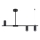 URANOS Rod Pendant Light 3xGU10/10W/230V Black
