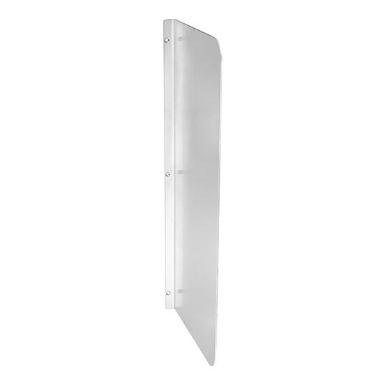 Urinal privacy screen 3x80 cm stainless steel/silver