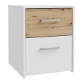 URO Bedside Table Artisan Oak/White
