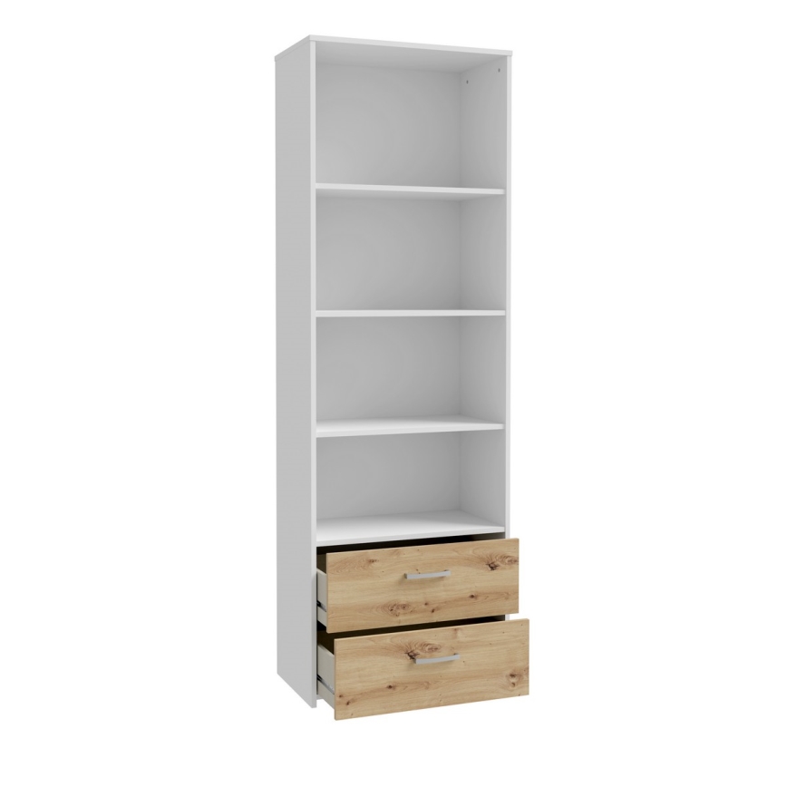 URO Bookcase, Artisan Oak/White