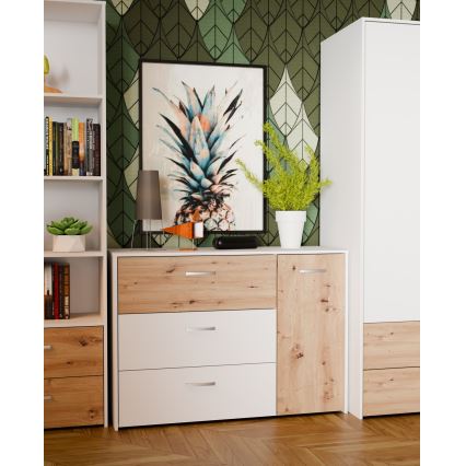 URO chest of drawers artisan oak/ white