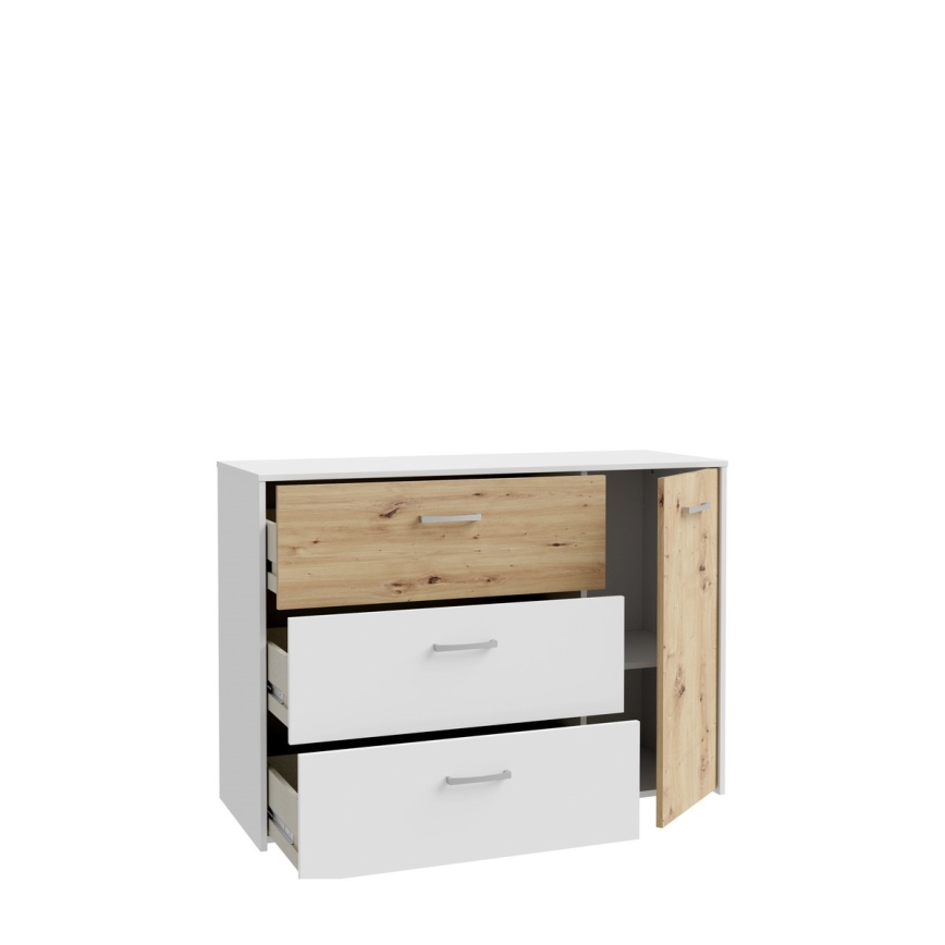 URO chest of drawers artisan oak/ white
