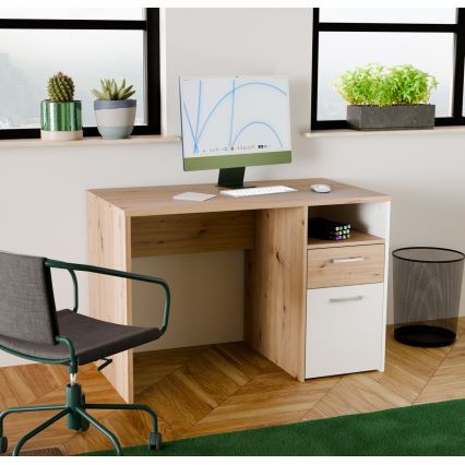 URO Writing Desk Artisan Oak/White