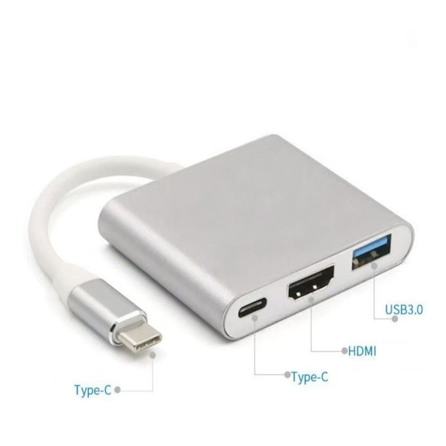 USB-C 3-in-1 Hub with 100W Power Delivery and 4K HDMI