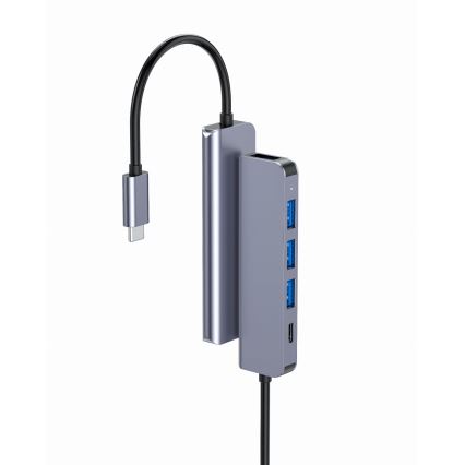 USB-C 5-in-1 hub with 100W Power Delivery