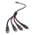 USB cable USB-A / USB Lightning  / MicroUSB / USB-C 1,2m multicolor